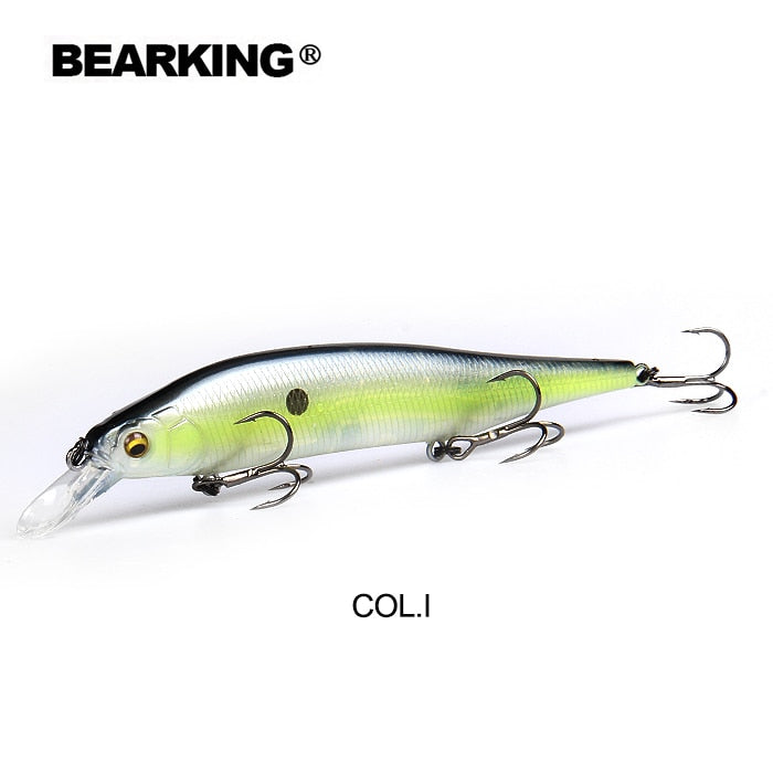 BEARKING 115mm 15g SP Tungsten weight system Top fishing lures minnow crank wobbler quality fishing tackle hooks for fishing