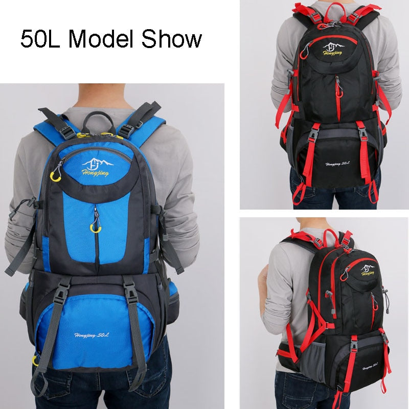 Backpacks 40L 50L 60L Camping Hiking Backpack Bag Outdoor Sports Bags Travel Men Climbing Rucksack