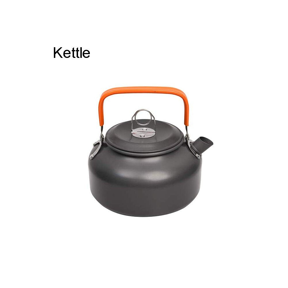 Camping Cookware Kit Outdoor Aluminum Cooking Set Water Kettle Pan Pot Travelling Hiking Picnic