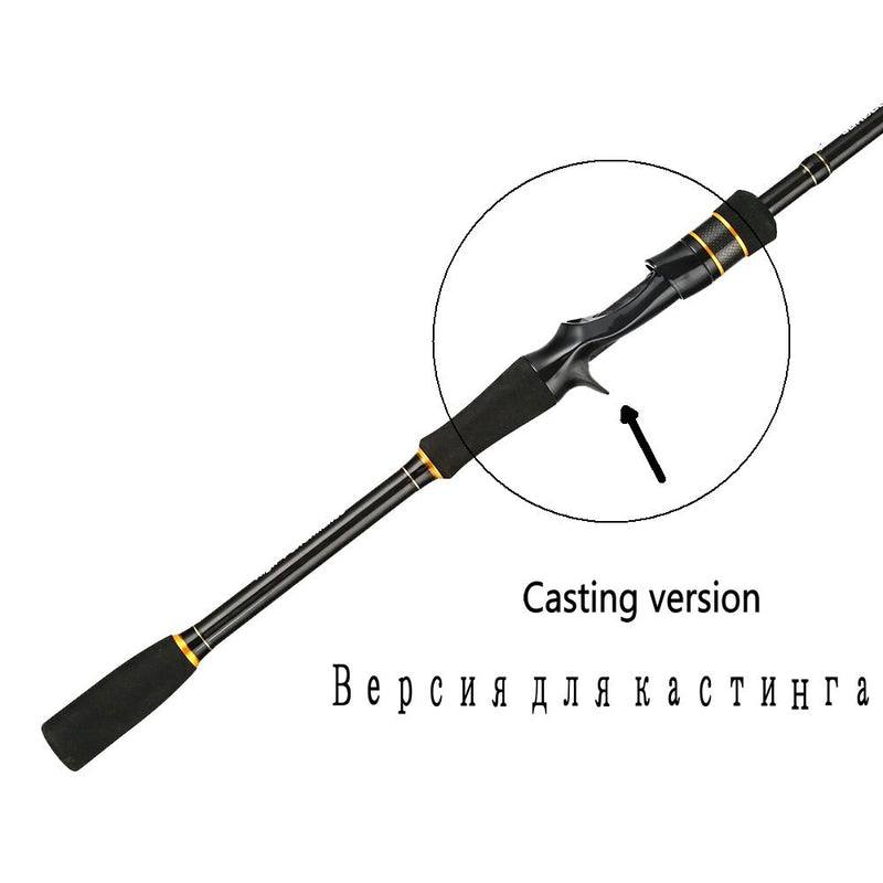Ex-Fast Fishing Rod 2.1m 2.4m Carbon Rod ML/M 2 Tips 5-28g Spinning Rod Casting Light Jigging Rod 2 Sections Johncoo booster