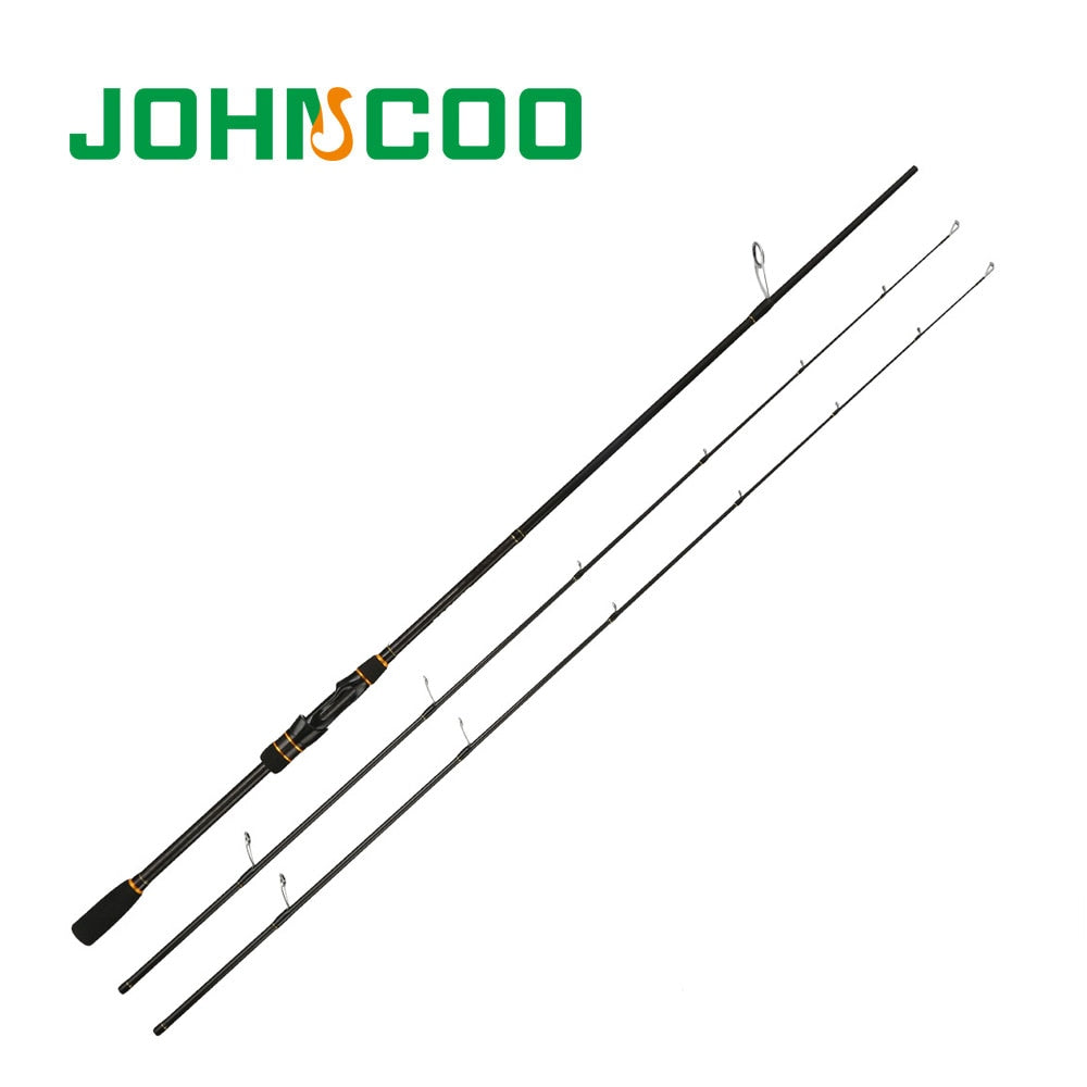 Ex-Fast Fishing Rod 2.1m 2.4m Carbon Rod ML/M 2 Tips 5-28g Spinning Rod Casting Light Jigging Rod 2 Sections Johncoo booster