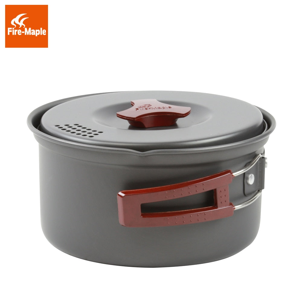 Cookware Set 4-5 Persons Pot Sets Aluminium Camp Cookware Outdoor Cutlery Set Be Cocina FMC-206