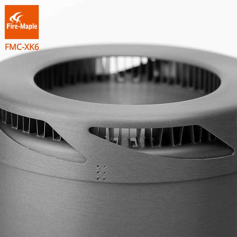 Fire Maple FMC-XK6  Heat Exchanger Pot 1L Foldable Cooking Pots with Mesh Bag Outdoor Camping