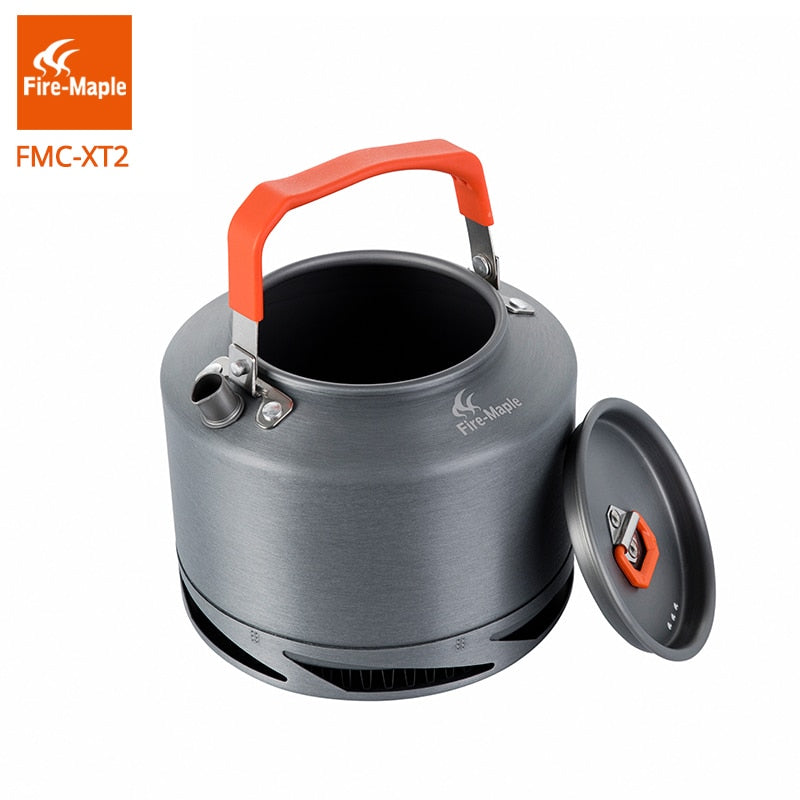 Fire Maple Hiking Kettle Outdoor Camping Cookware Heat Exchange Pinic Kettle Tea Coffee Pot 1.5L