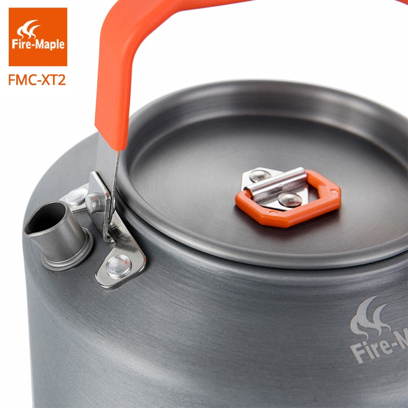 Fire Maple Hiking Kettle Outdoor Camping Cookware Heat Exchange Pinic Kettle Tea Coffee Pot 1.5L