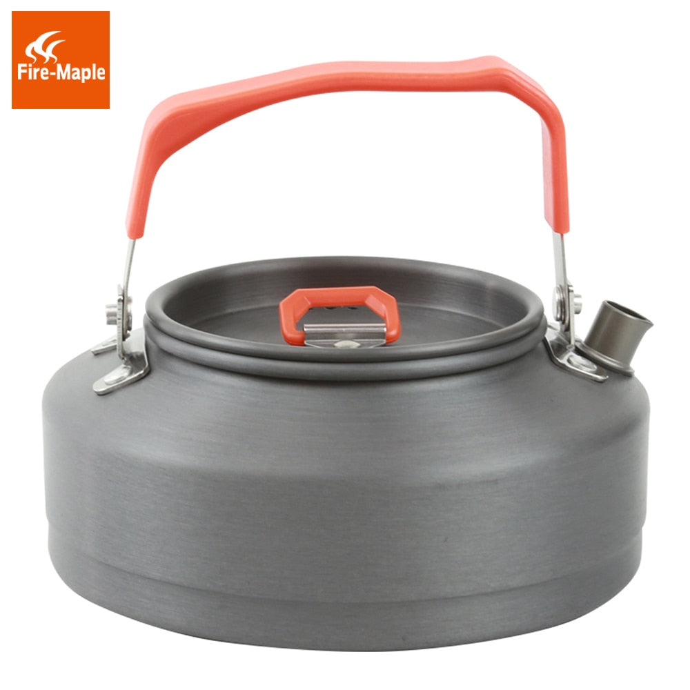 Outdoor Camping Kettle Coffee with Heat Proof Handle and Tea-strainer Aluminum alloy 0.8L FMC-T3