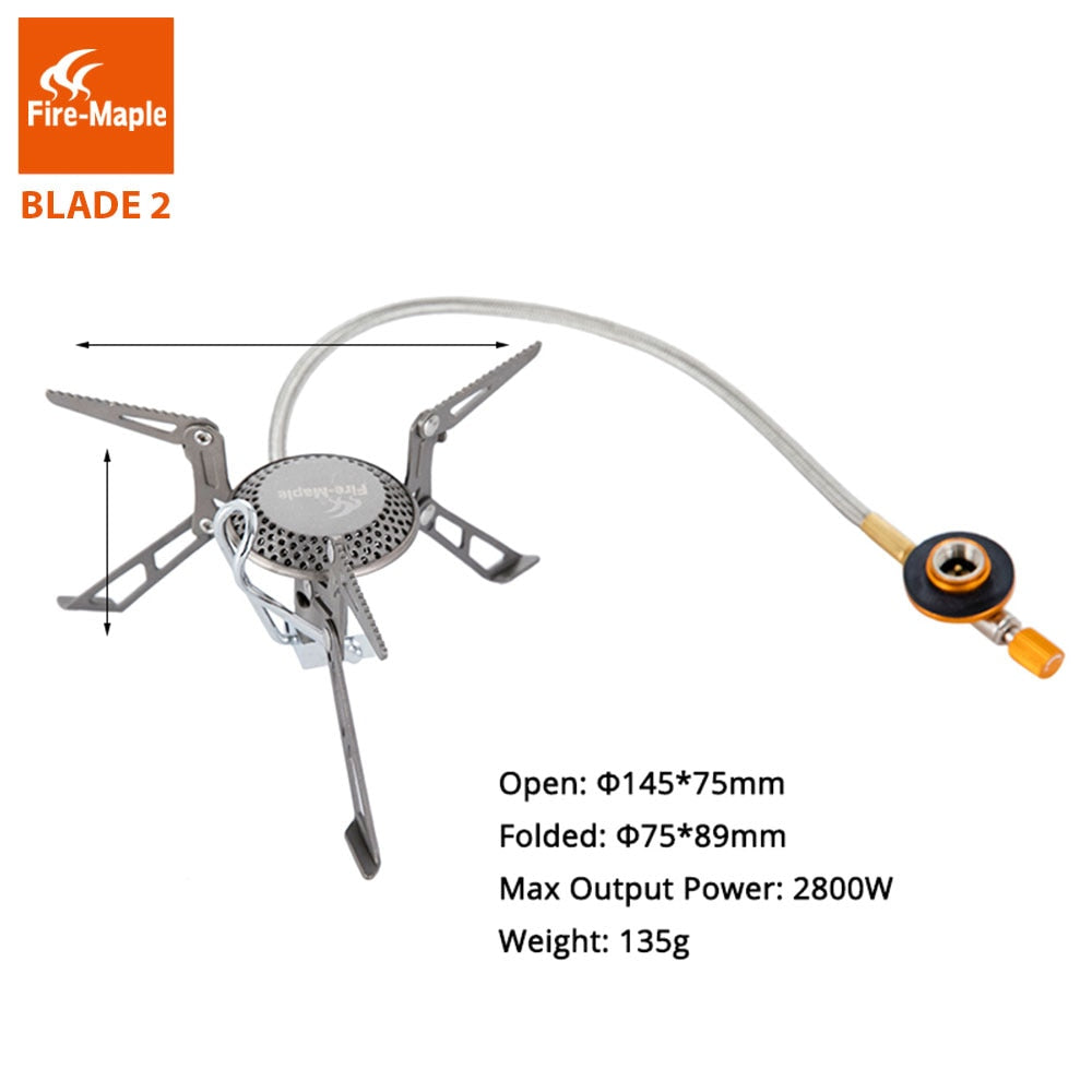 Fire Maple Titanium Gas burners Blade 2 Ultra Light 135g Gas Stoves Cooker With Pre-heat Tube