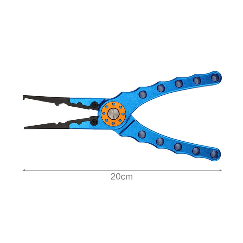 Fishing Pliers Aluminum Alloy Lure Plier Fishing Tools Line Cutter Scissors Hook Remover