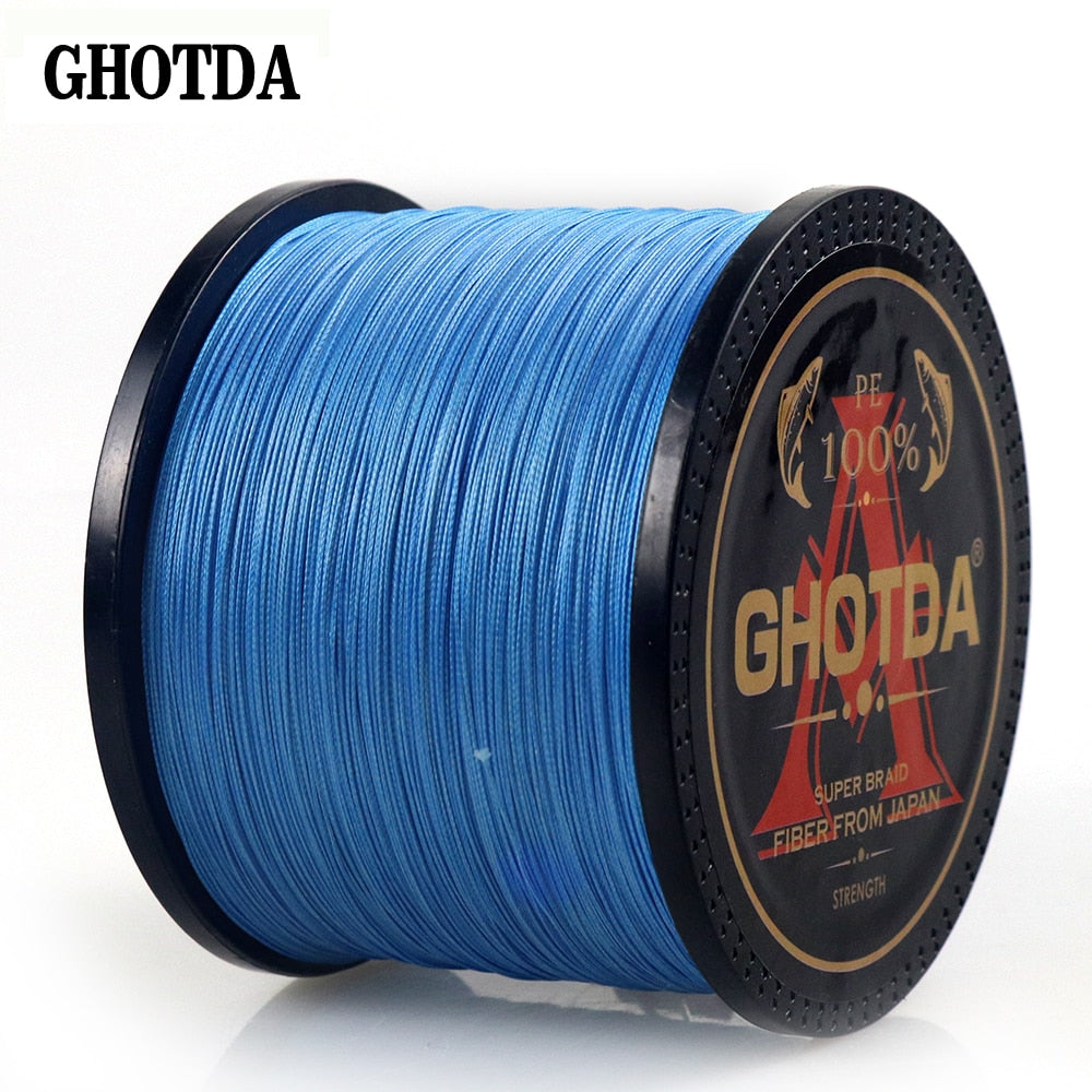 GHOTDA Braid Fishing line 300M 500M 1000M 8 Strands Multifilament Fishing Wire Carp Fishing 13-119lb