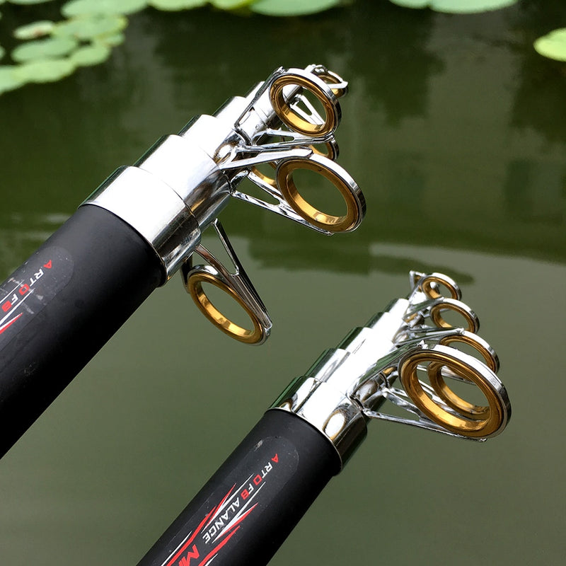 Telescopic Mini Fishing Rods Super Hard Carbon Steel Rivers Fishing Rod  Portable