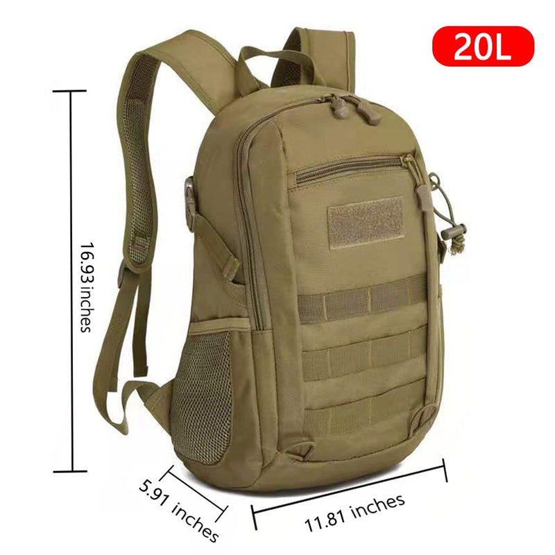 Outdoor Tactical Backpack Military Rucksacks Men 15L & 20L Waterproof Sport Travel Backpacks