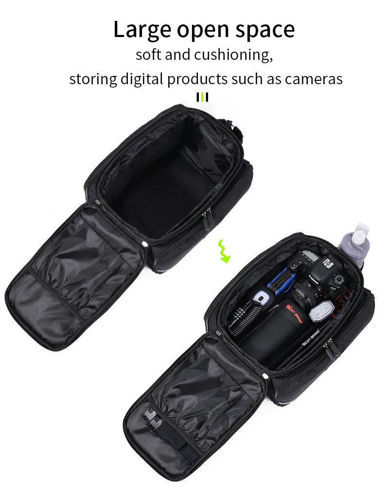 Waterproof Bike Seat Pannier Pack Luggage Cycling Bag 10-25L Bicycle Pannier Bag with Rain Cover