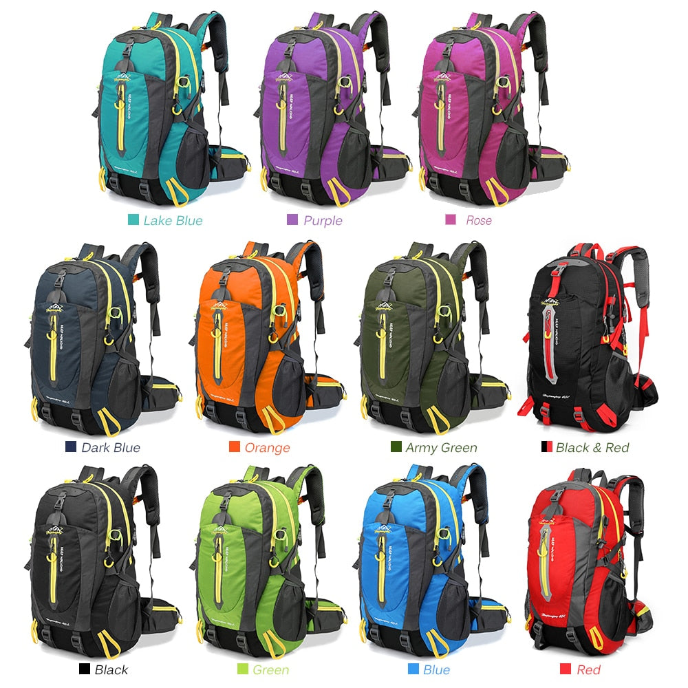 Waterproof Climbing Backpack Rucksack 40L Outdoor Sports Bag Travel Backpack Camping Hiking Bag