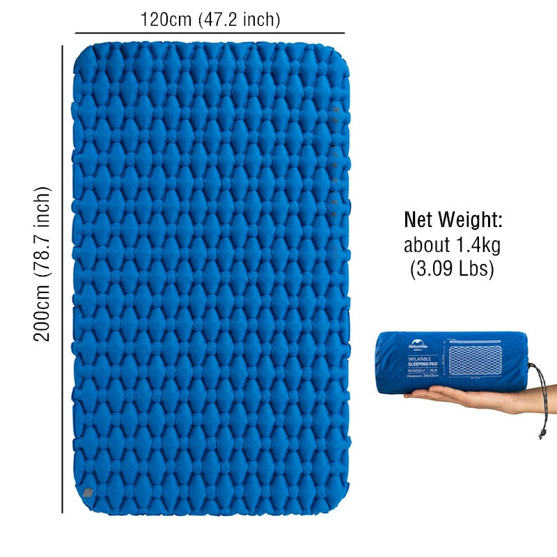 Naturehike Air Mattress Inflatable Mattress Portable Camping Mat Double Sleeping Pad Ultralight