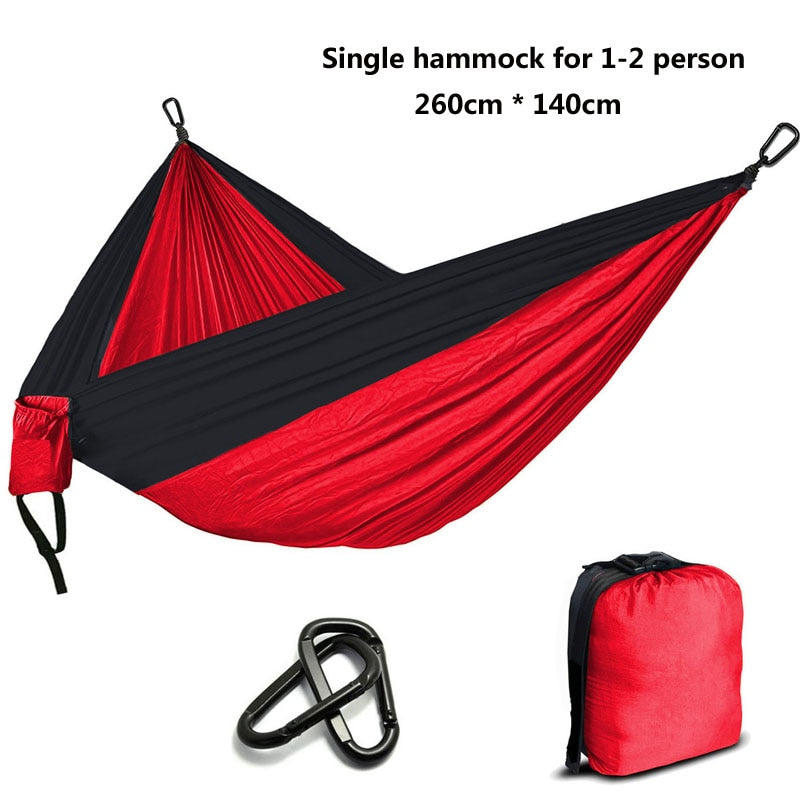 Camping Parachute Hammock Survival Garden Outdoor Furniture Leisure Sleeping Hamaca Travel Double