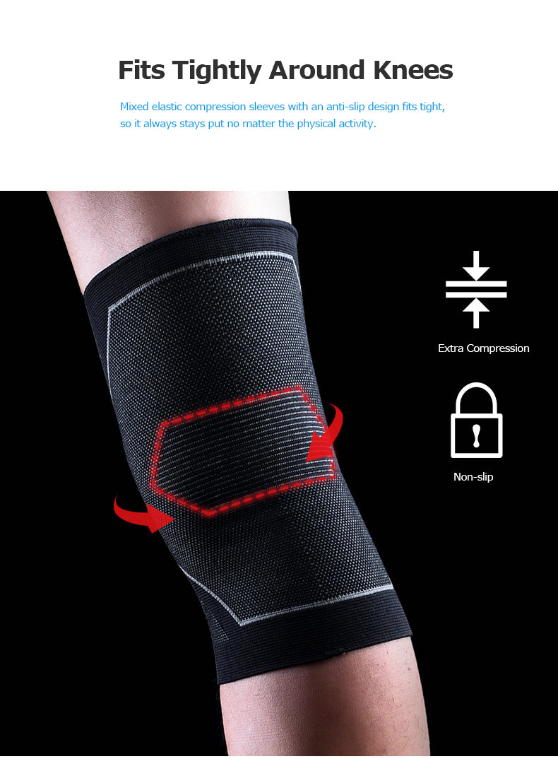 E4108 One Piece Protective Knee Brace Support Compression Sleeve Knee Pad Wrap Volleyball Kneepad