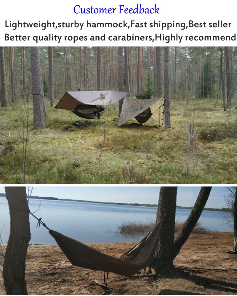 Camping Parachute Hammock Survival Garden Outdoor Furniture Leisure Sleeping Hamaca Travel Double