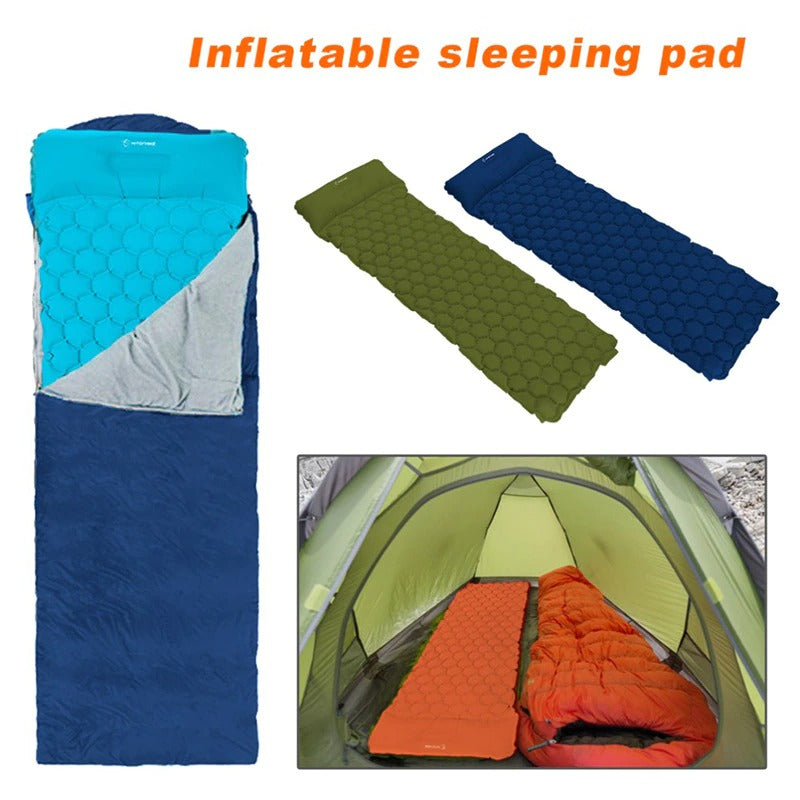 Hitorhike Topselling Inflatable Sleeping Pad Camping Mat With Pillow air mattress Sleeping Cushion