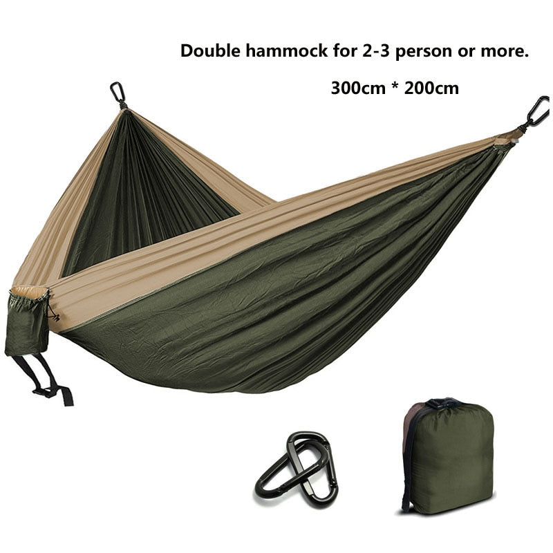 Camping Parachute Hammock Survival Garden Outdoor Furniture Leisure Sleeping Hamaca Travel Double