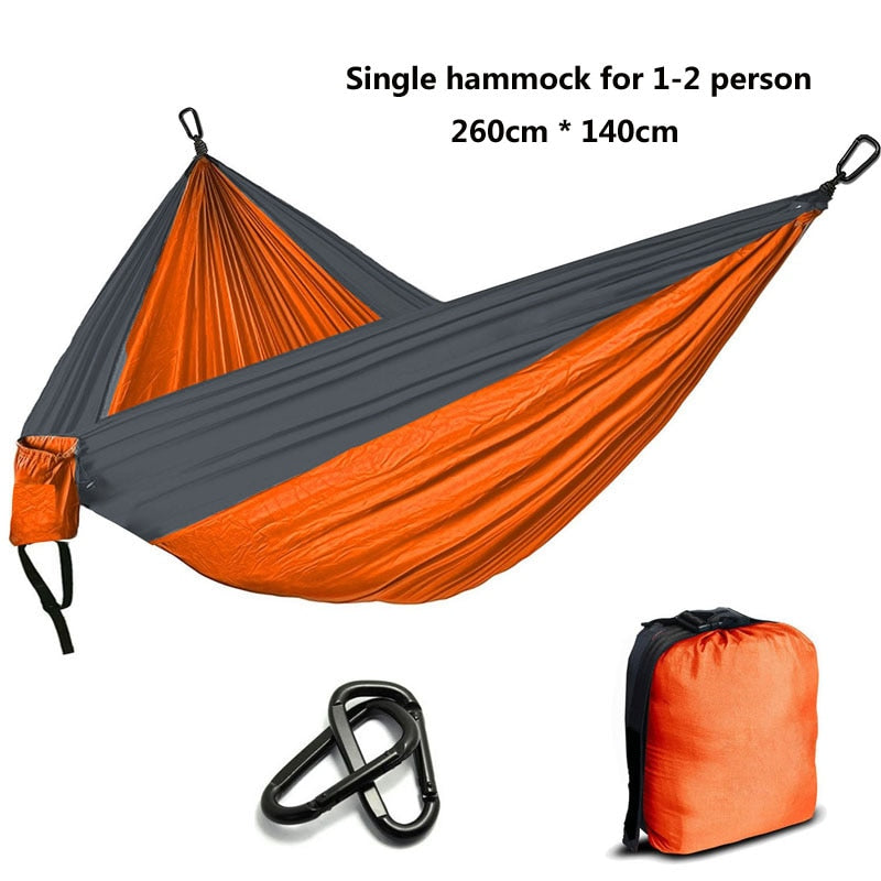 Camping Parachute Hammock Survival Garden Outdoor Furniture Leisure Sleeping Hamaca Travel Double