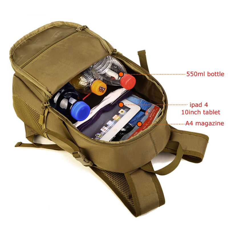 Outdoor Tactical Backpack Military Rucksacks Men 15L & 20L Waterproof Sport Travel Backpacks