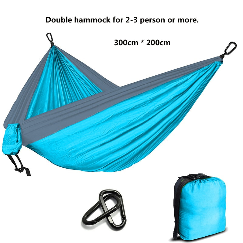 Camping Parachute Hammock Survival Garden Outdoor Furniture Leisure Sleeping Hamaca Travel Double