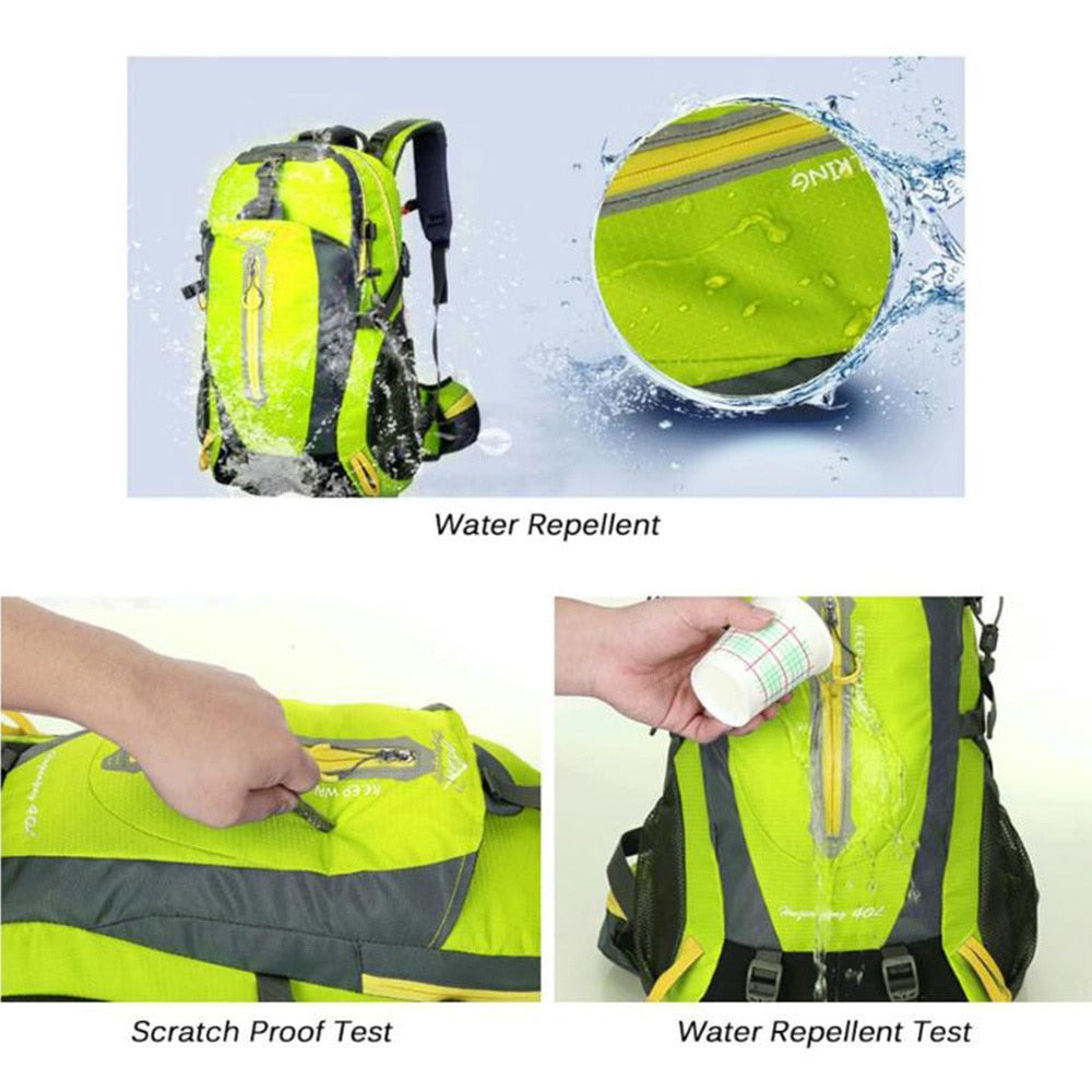 Waterproof Climbing Backpack Rucksack 40L Outdoor Sports Bag Travel Backpack Camping Hiking Bag