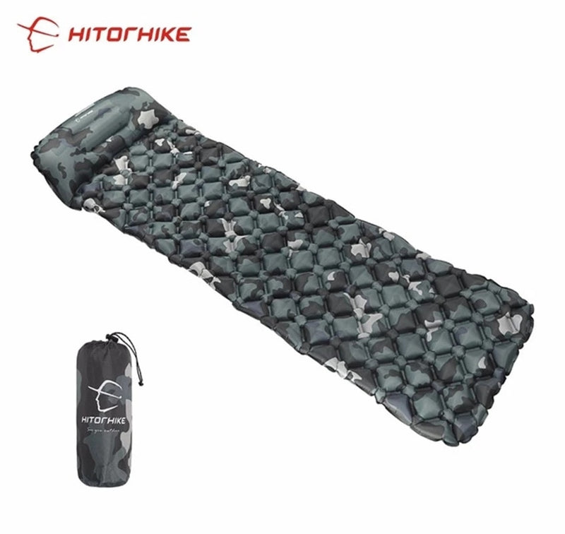 Hitorhike Inflatable mattress Cushion Sleeping Bag Mat Fast Filling Air Moistureproof Camping