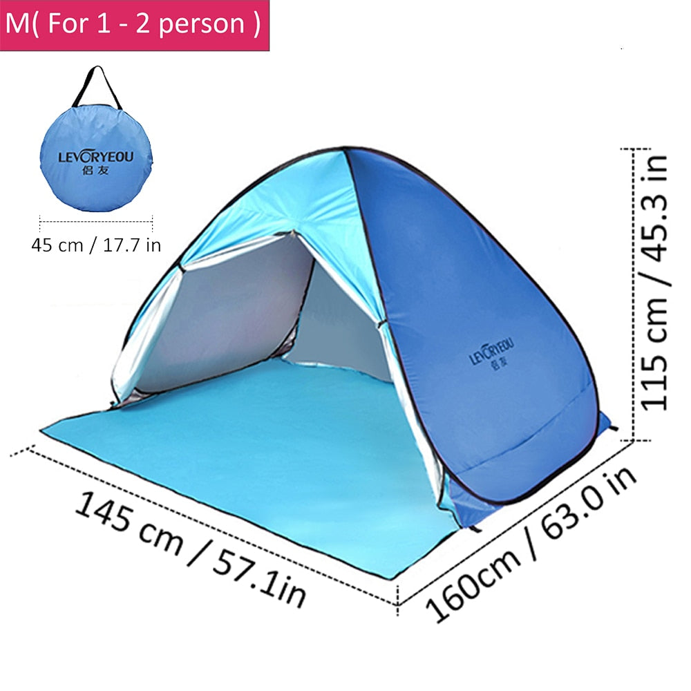 Automatic Tent UV Protection Outdoor Camping Tent Travel Instant Pop Up Beach Tent Ultralight