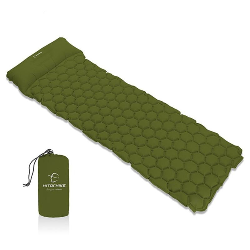 Hitorhike Topselling Inflatable Sleeping Pad Camping Mat With Pillow air mattress Sleeping Cushion