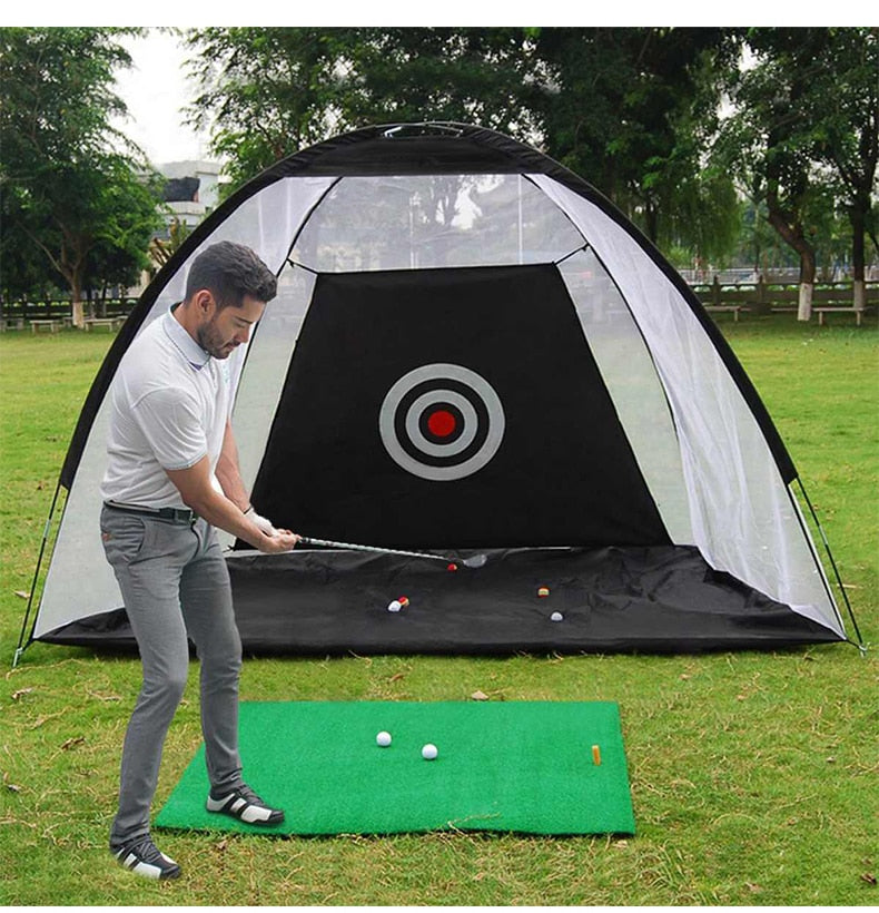 Indoor Golf Practice Net Tent Golf Hitting Cage Garden Grassland Practice Tent Golf