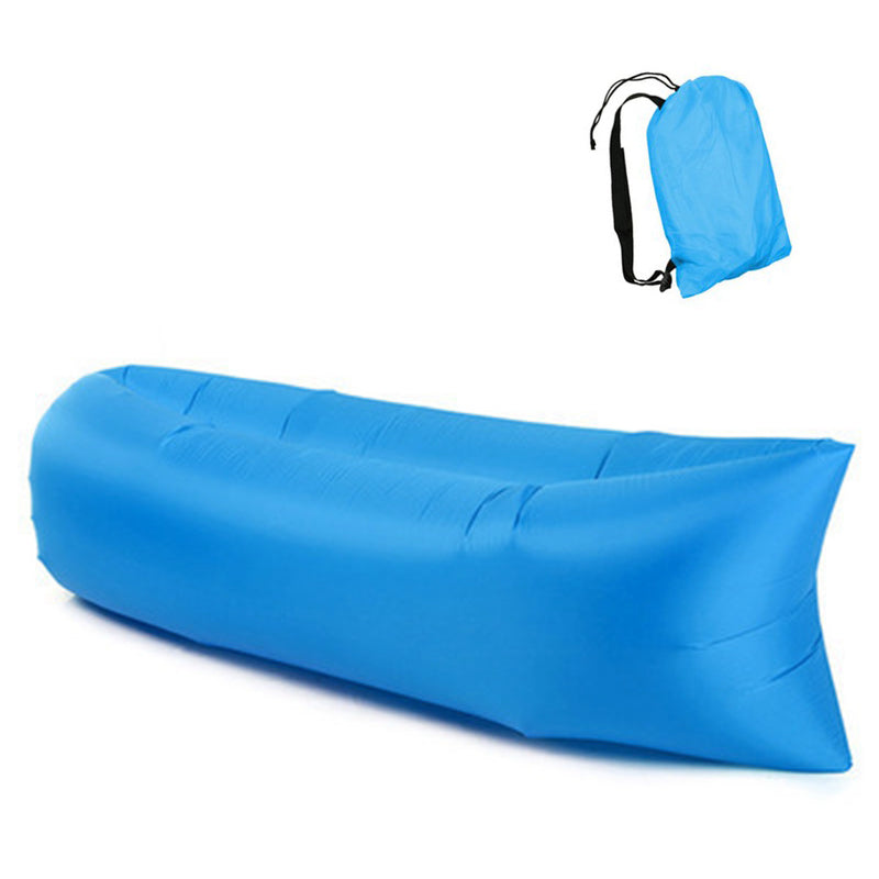 Inflatable Lounger Air Sofa Lightweight Beach Sleeping Bag Air Hammock Folding Rapid Inflatable Sofa