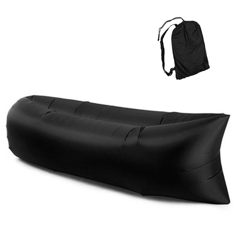 Inflatable Lounger Air Sofa Lightweight Beach Sleeping Bag Air Hammock Folding Rapid Inflatable Sofa