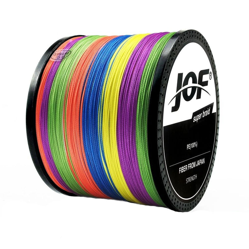 JOF 300M 500M 1000M 8 Strands 4 Strands 18-88LB PE Braided Fishing Wire Multifilament Super Strong