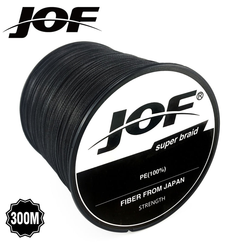 JOF 300M 500M 1000M 8 Strands 4 Strands 18-88LB PE Braided Fishing Wire Multifilament Super Strong