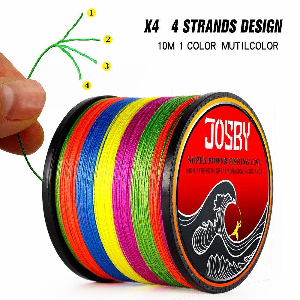 JOSBY 4 Braid Fishing line 10-120LB 150M 300M 500M 1000M 4 Strands Braid Fishing line