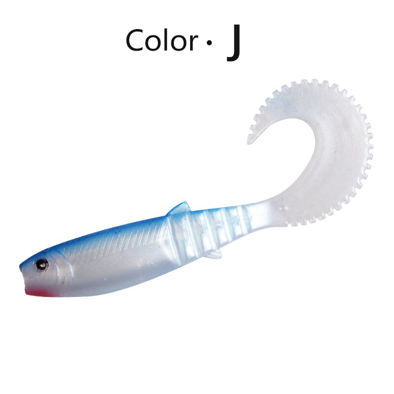 5pcs soft silicone fishing lures 90mm