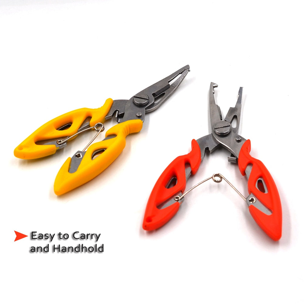 MNFT 12cm Fishing Pliers Line Cutter Hook Remover  Remover Line Cutter Tools Fish Use Tongs Scissors Fishing Pliers 5 Colors