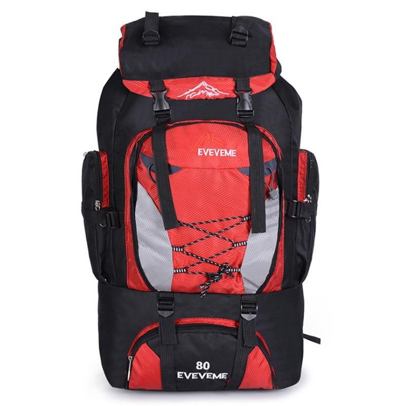 Men's 80L Large Hiking Mountaineering Backpack Climbing Hiking Backpack Camping Backpack Sport