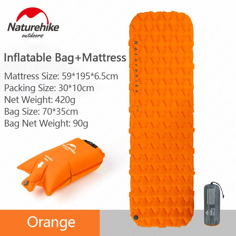 Naturehike Outdoor Camping Mat Inflatable Bag Inflatable Tent Sleeping Pad Ultralight Portable