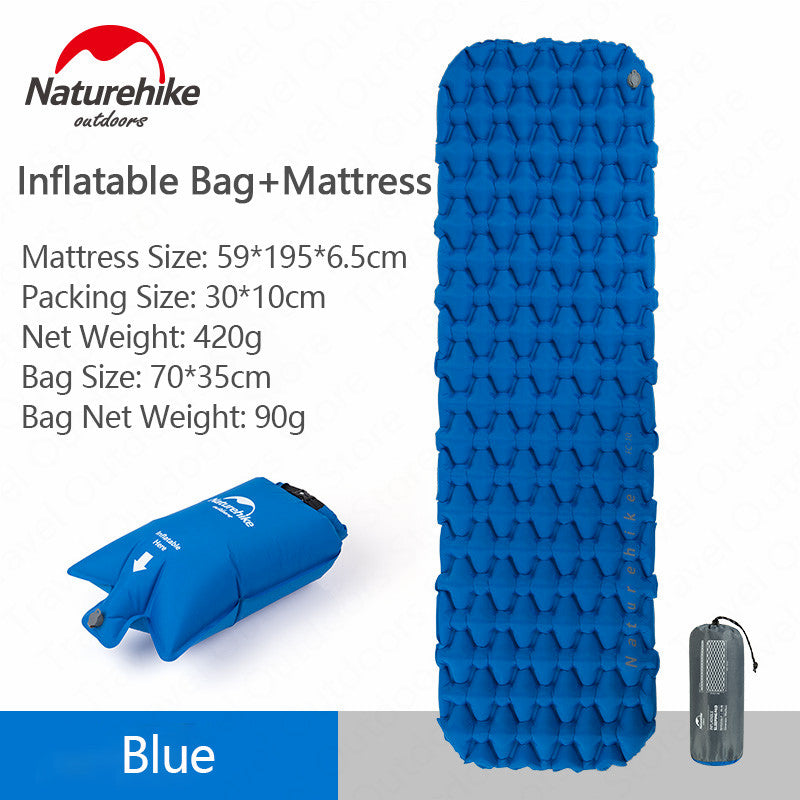 Naturehike Outdoor Camping Mat Inflatable Bag Inflatable Tent Sleeping Pad Ultralight Portable