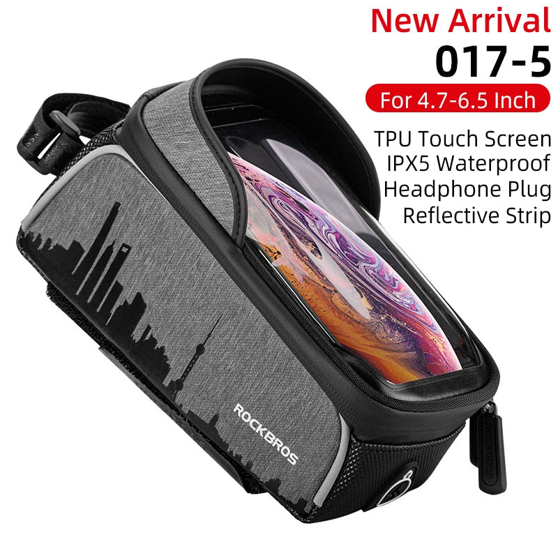 Bicycle Bag Waterproof Touch Screen Cycling Bag Top Front Tube Frame MTB Road Bike Bag 6.0 Phone Case Bike Accessories