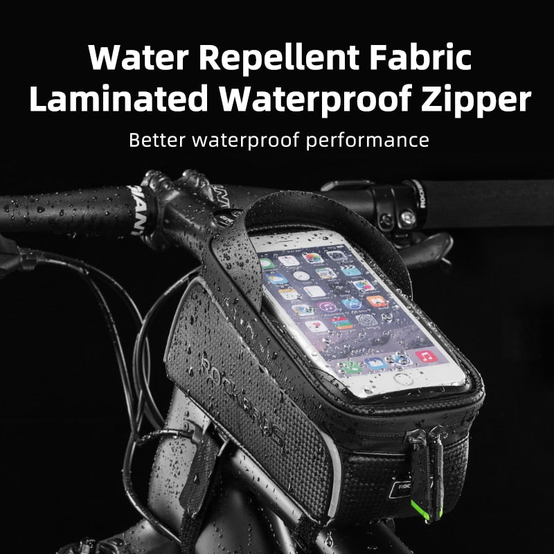 Bicycle Bag Waterproof Touch Screen Cycling Bag Top Front Tube Frame MTB Road Bike Bag 6.0 Phone Case Bike Accessories