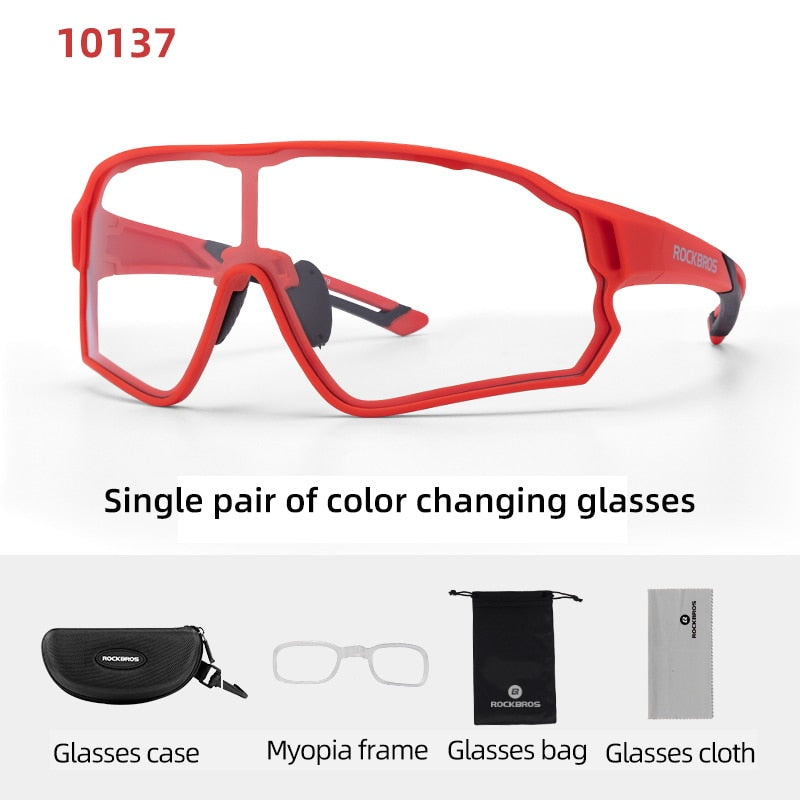 Cycling Glasses Photochromic MTB Road Bike Glasses UV400 Protection Su