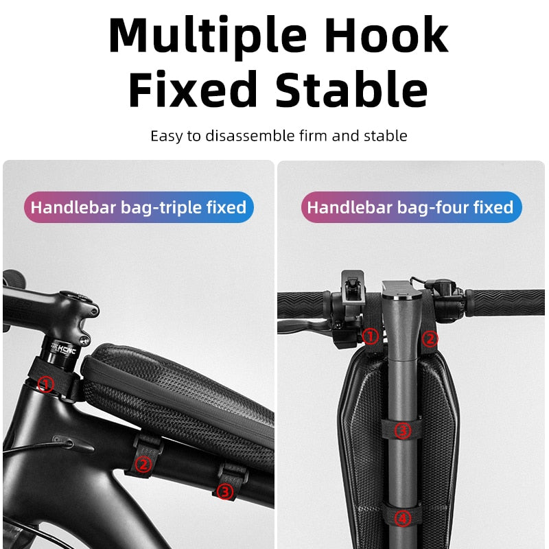 Hard Shell Front Frame Scooter Hanging Bag Waterproof MTB Road Bike Folding Bag Multifunctional