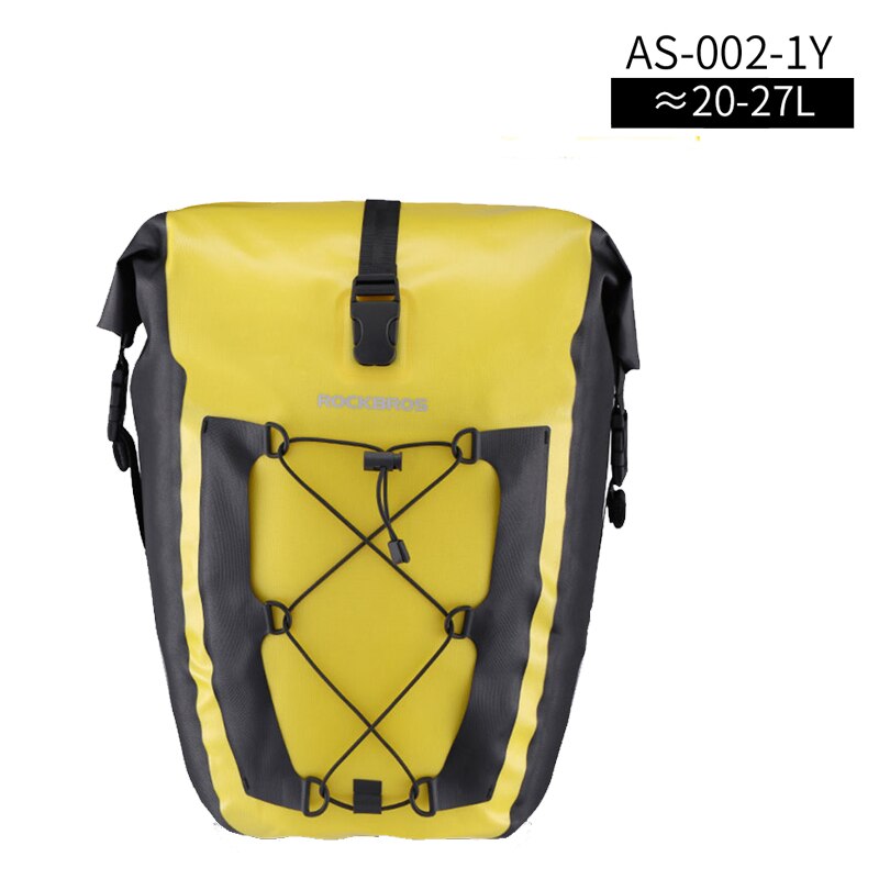 Waterproof Bike Bag 27L Travel Cycling Bag Basket Bicycle Rear Rack Tail Seat Trunk Bags Pannier