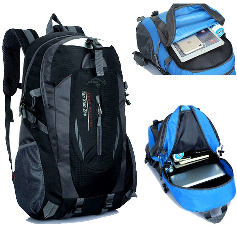 Nylon Backpack Travel Climbing Rucksack Sports Bag Camping Backpack School Bag Pack