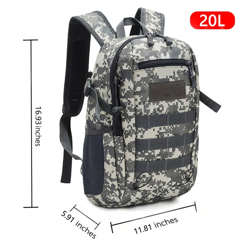 Outdoor Tactical Backpack Military Rucksacks Men 15L & 20L Waterproof Sport Travel Backpacks