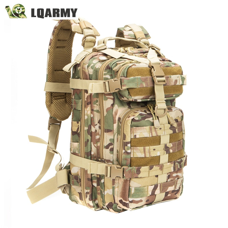 Men Army Military Tactical Backpack 1000D Polyester 3P Softback Outdoor Waterproof Rucksack