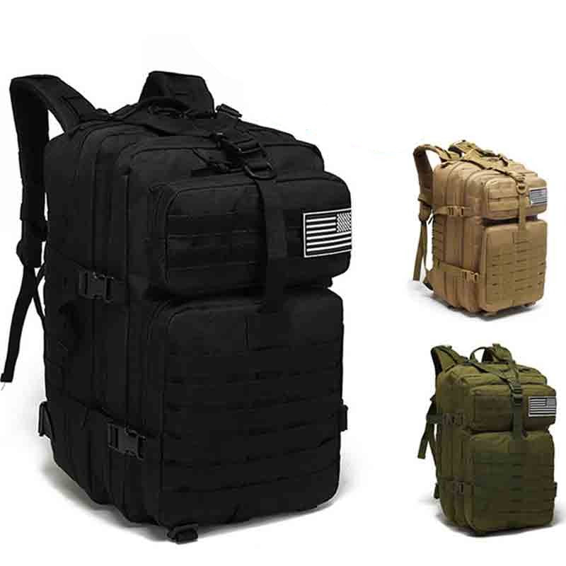 50L Men Military Tactical Backpack Waterproof Large Capacity Bags Outdoor Sport Hiking Camping